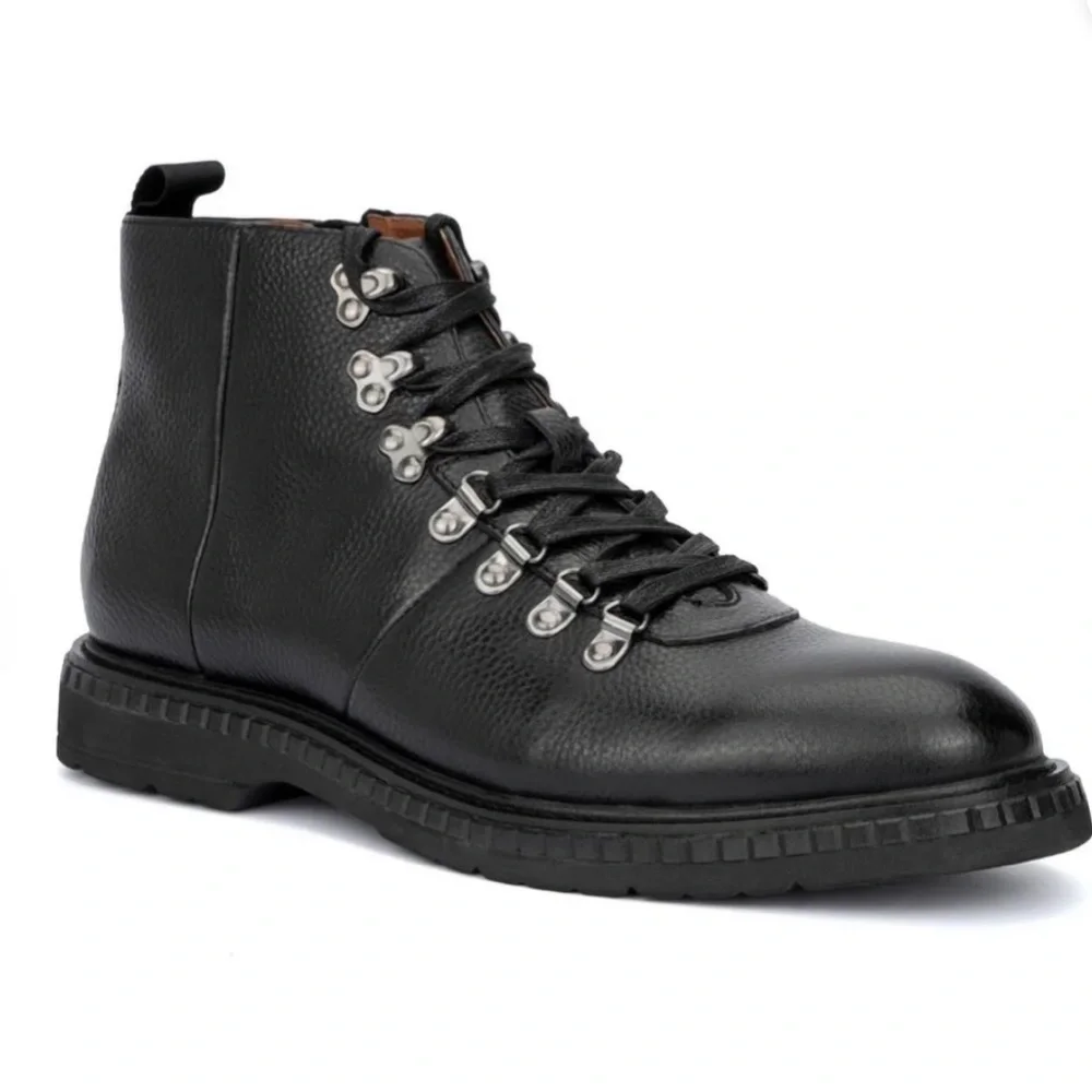 New Vintage Foundry Black Leather Chukka Boots Sz 8